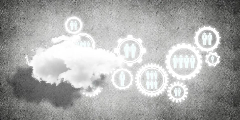 Wireless technologies for connection and sharing data as abstract concept Stock Photos