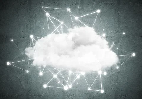 Wireless technologies for connection and sharing data as abstract concept Foto stock