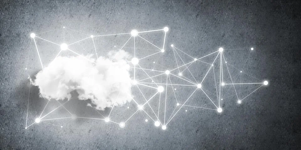 Wireless technologies for connection and sharing data as abstract concept Stock Photos