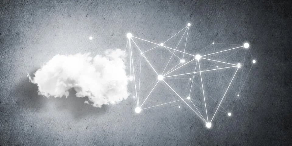 Wireless technologies for connection and sharing data as abstract concept Stock Photos