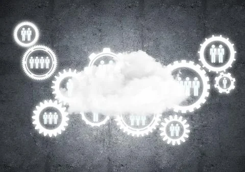 Wireless technologies for connection and sharing data as abstract concept Stock Photos
