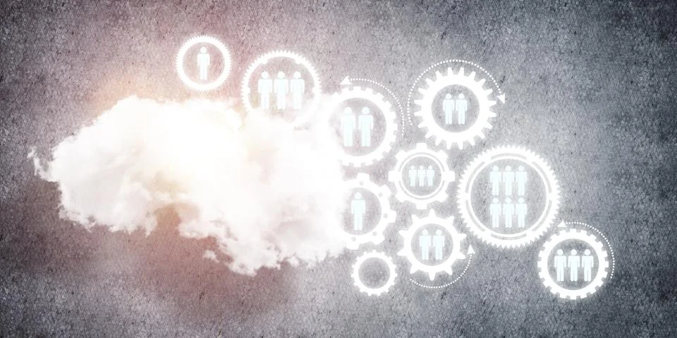 Wireless technologies for connection and sharing data as abstract concept Stock Photos