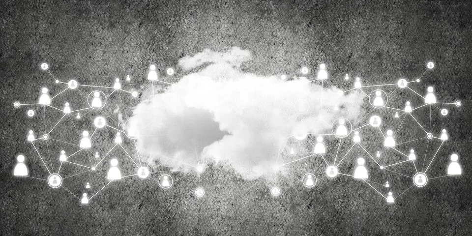 Wireless technologies for connection and sharing data as abstract concept Stock Photos