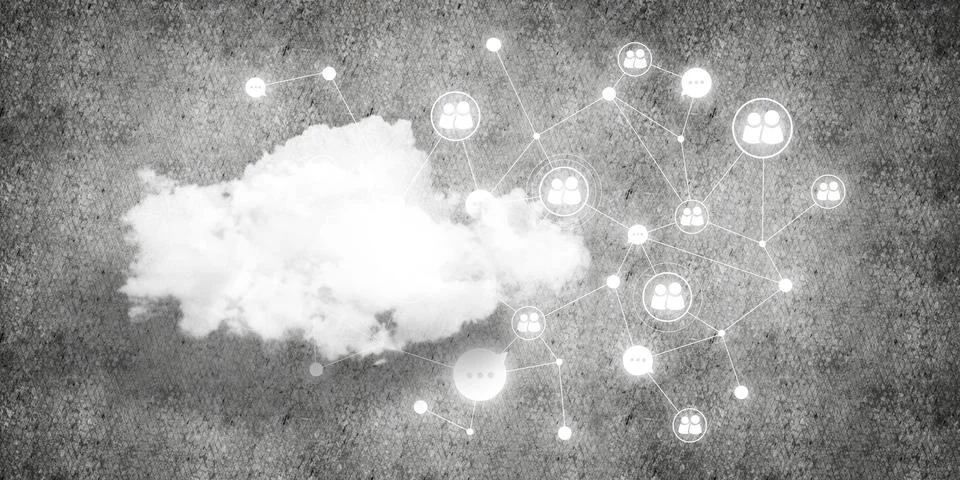 Wireless technologies for connection and sharing data as abstract concept Stock Photos