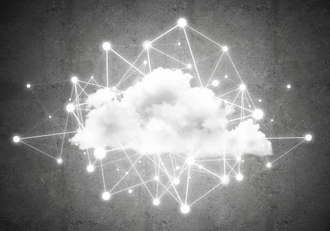 Wireless technologies for connection and sharing data as abstract concept Stock Photos