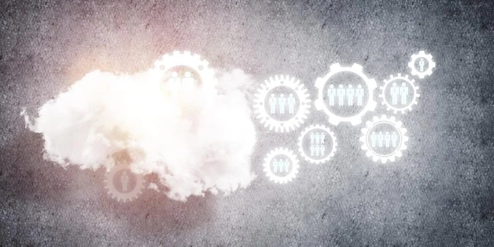 Wireless technologies for connection and sharing data as abstract concept Foto stock