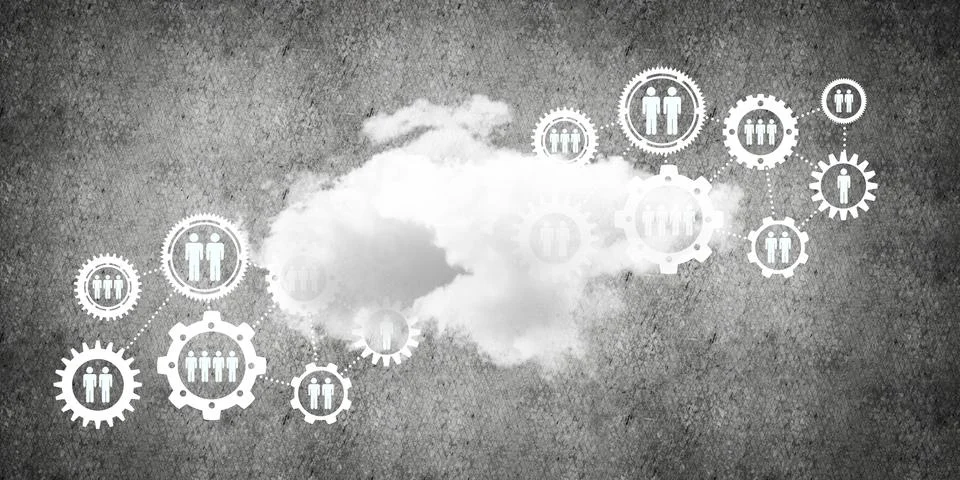 Wireless technologies for connection and sharing data as abstract concept Stock Photos