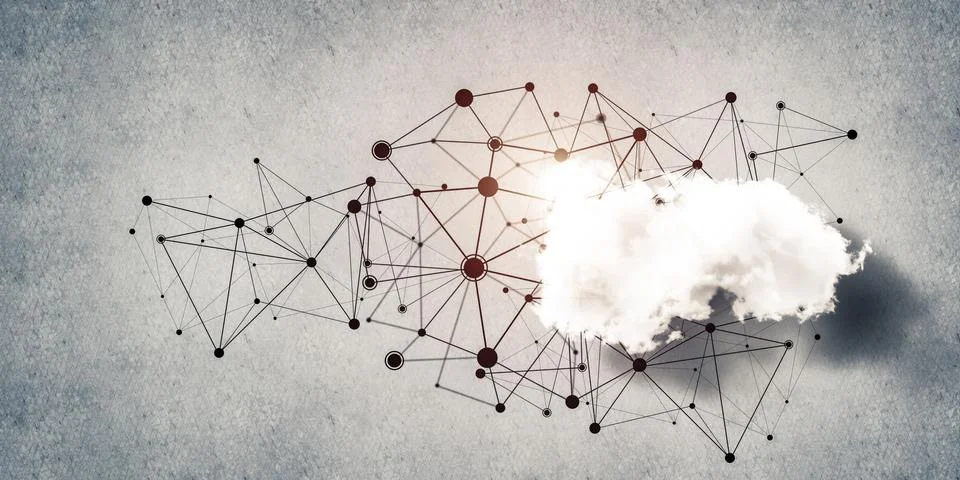 Wireless technologies for connection and sharing data as abstract concept Stock Photos
