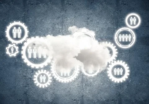 Wireless technologies for connection and sharing data as abstract concept Stock Photos