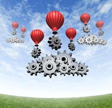 Wireless Technology Business Illustrazione stock