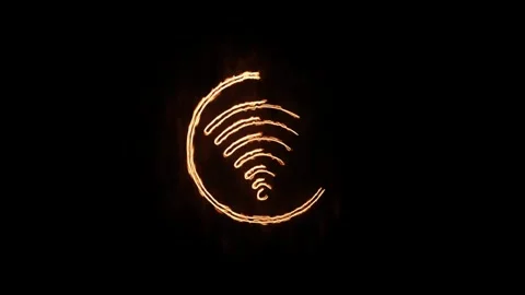 Wireless technology concept. Wifi wireless internet network symbol icon. Wi.. Stock Footage 306030562