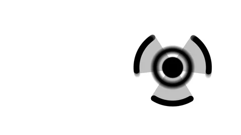 Wireless technology danger,wifi icon converts to radiation sign,seamless looping Видео 112366768