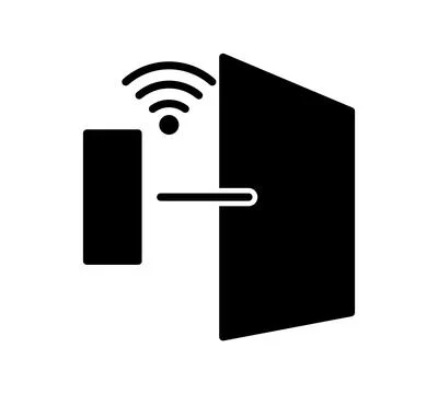 Wireless Technology Symbol Representing Connectivity and Communications Stock Illustration