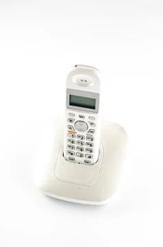 Wireless telephone on white background Stock Photos