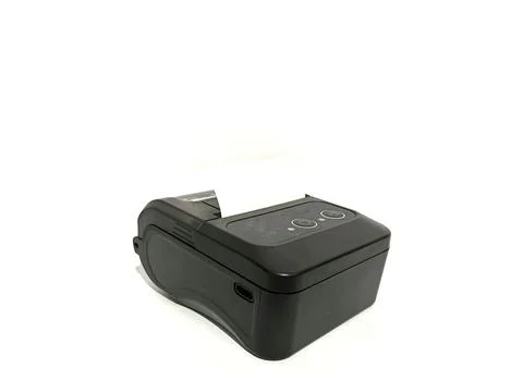 Wireless thermal printer isolated on white background 스톡 사진