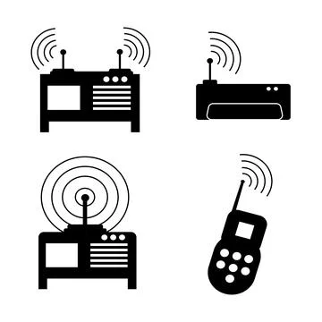 Wireless transmitter icon. Stock Illustration