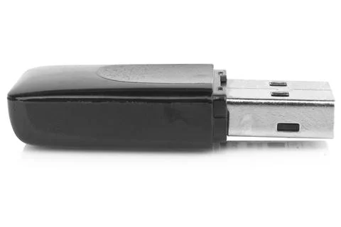 Wireless USB Network Adapter Isolated on White background Stock Photos