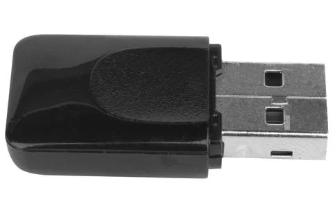 Wireless USB Network Adapter Isolated on White background Stock Photos