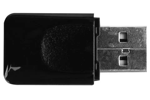 Wireless USB Network Adapter Isolated on White background Stock Photos