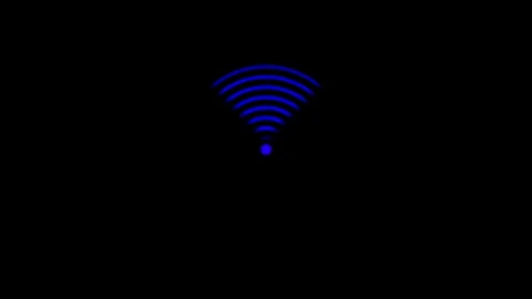 Wireless Vector illustration on a transparent background. Premium quality s.. Stock Footage 307550719