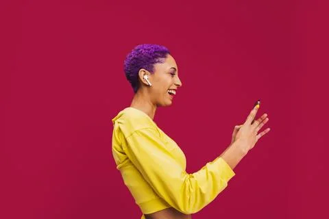 Wireless video calling Stock Photos