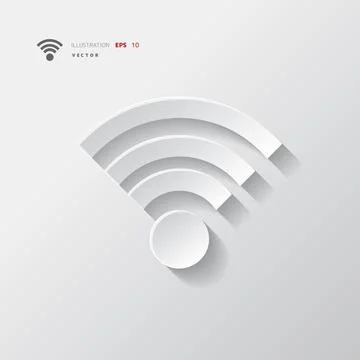 Wireless web icon. Application button. Stock Illustration