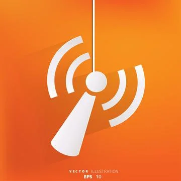 Wireless web icon Stock Illustration