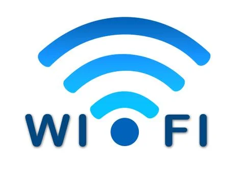 Wireless wifi network blue icon Stock Illustration