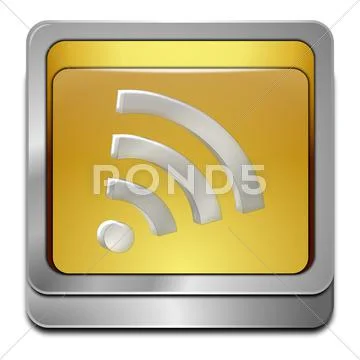 Wireless WiFi Wlan button Ilustraciones de archivo