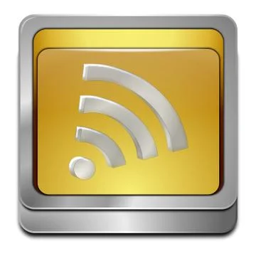 Wireless WiFi Wlan button Illustrazione stock