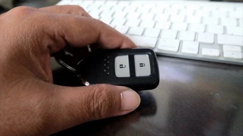 Wirelesss Car Key Stock Footage 90404724