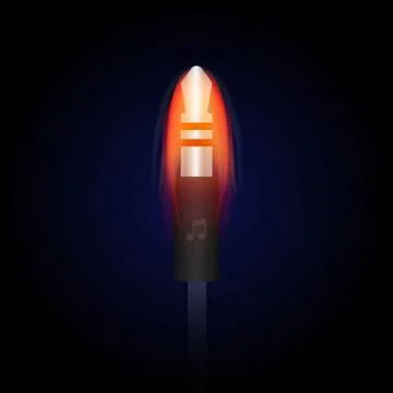 Wires and Connection in fire Free Stock Illustration