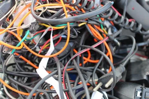 Wires background Stock Photos