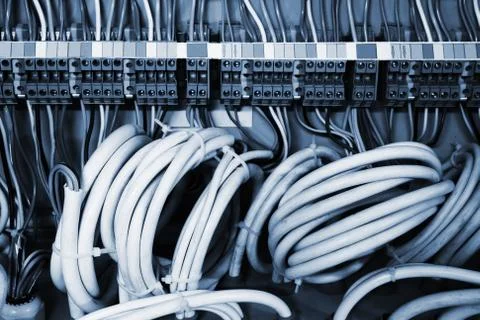 Wires in a box Stock Photos