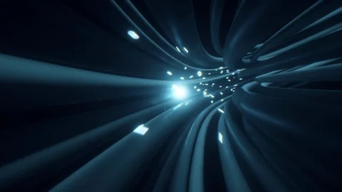 Wires cables binary fly through data internet power electric circuit fiber Stock Footage 104113565