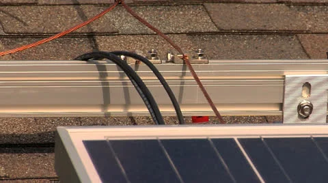 Wires for Solar panel installation Видео 25657011