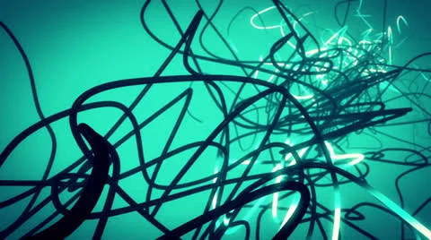 WiresBlue HD Stock Footage 23458998