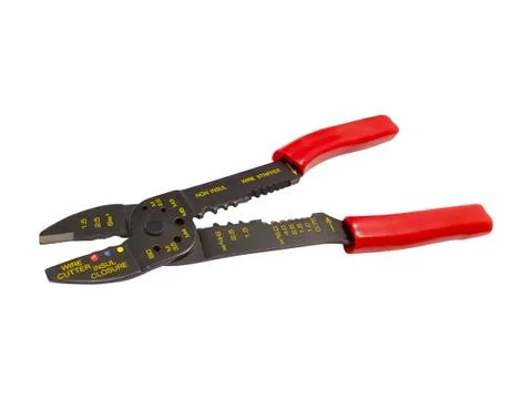 Wiring crimping tool Stock Photos