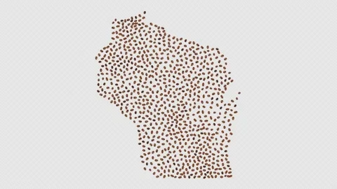 Wisconsin Coffee Beans Stock Footage 148038389