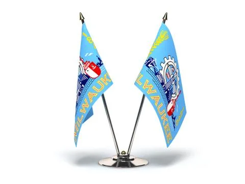 Wisconsin Milwaukee Flag Stock Illustration