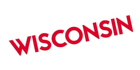 Wisconsin rubber stamp Stock Illustration