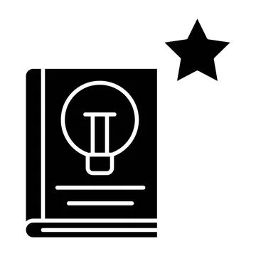 Wisdom Glyph Icon Stock Illustration