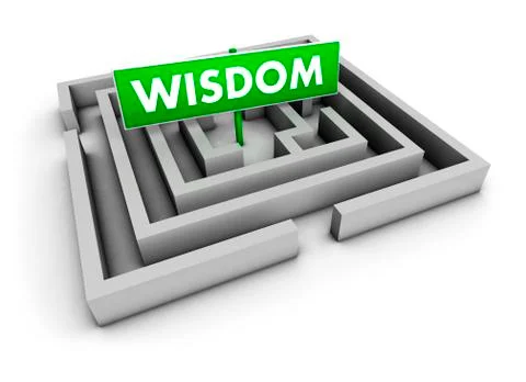 Wisdom labyrinth Stock Illustration