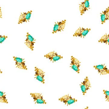 Wisdom pineapple isometric icon seamless pattern Stock Illustration