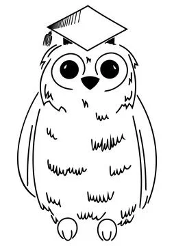 Wisdom symbol drawing Stock Illustration