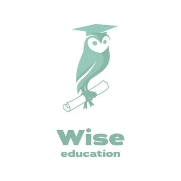 Wise Education Logo Stock Illustration