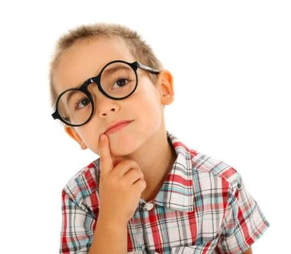 Wise little boy Stock Photos