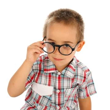 Wise little boy Stock Photos