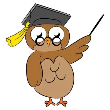 Wise Old Owl Stock Illustration