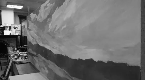 The wise old painter Stock Footage 61750273